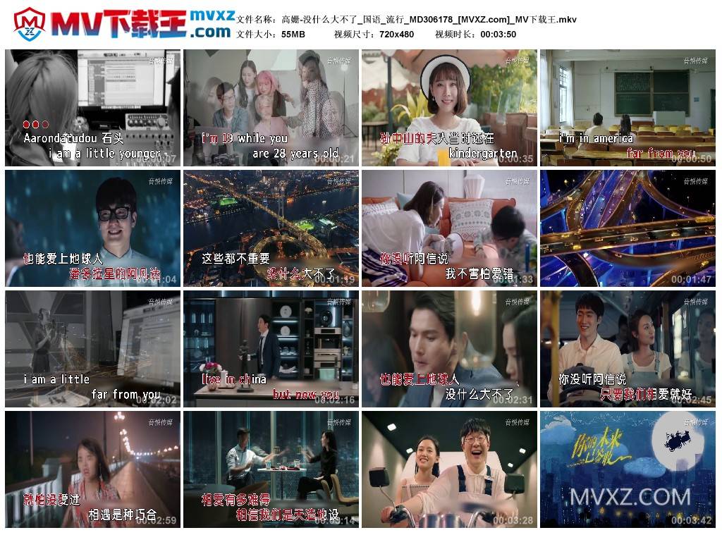 高姗-没什么大不了_国语_流行_MD306178